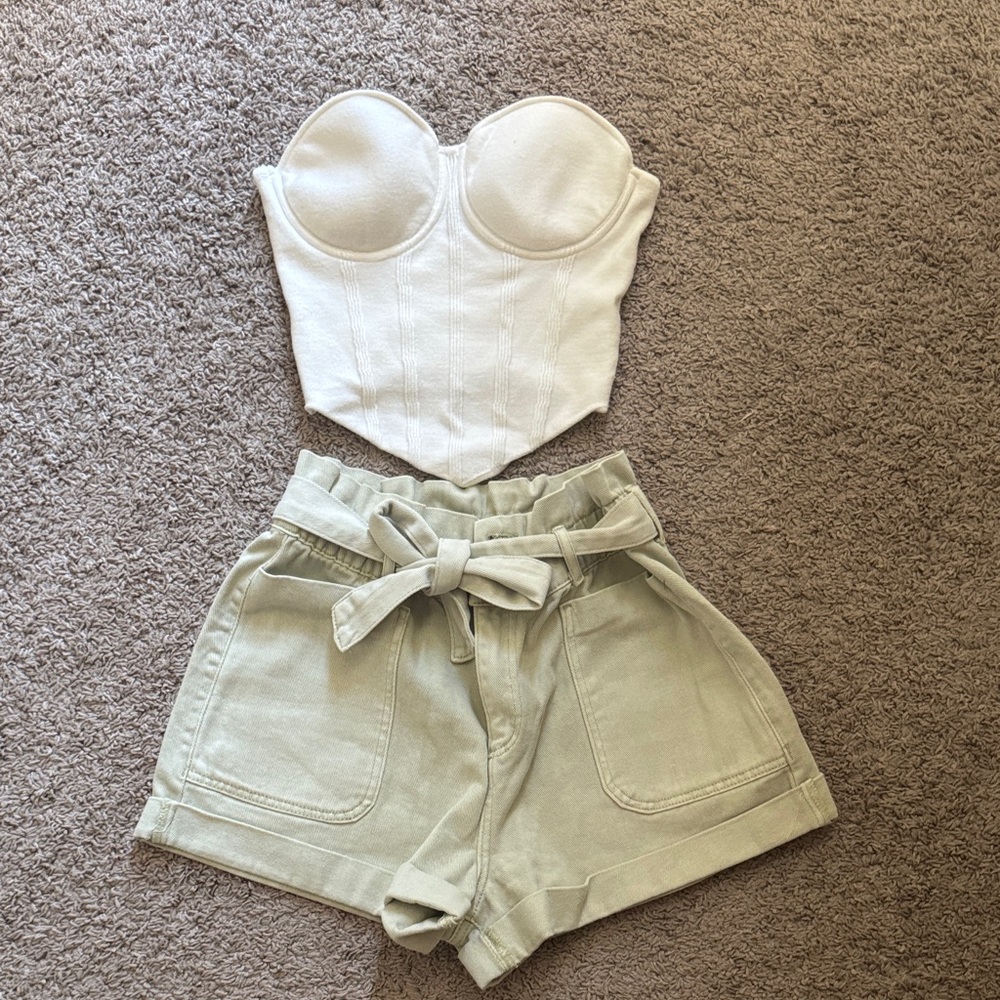 Windsor White Large Corset Style Top